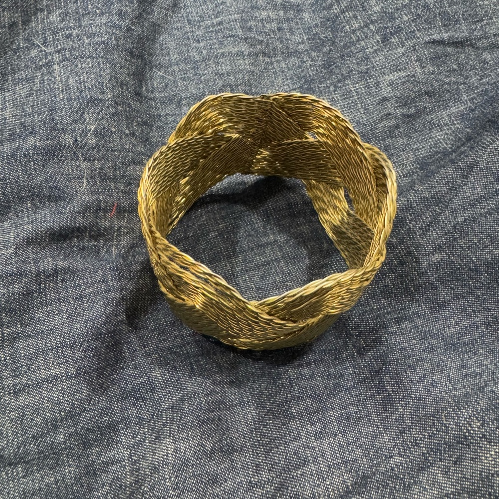 Vintage Braided Gold-Tone Bracelet - Picture 2 of 5